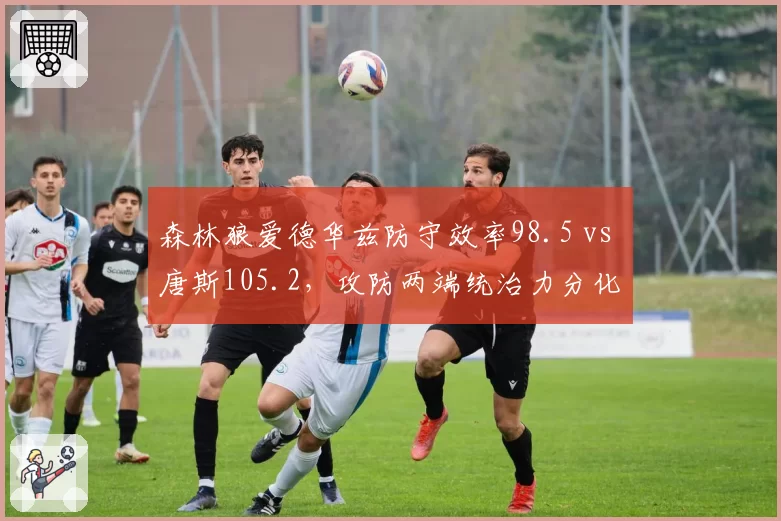 森林狼爱德华兹防守效率98.5 vs 唐斯105.2，攻防两端统治力分化